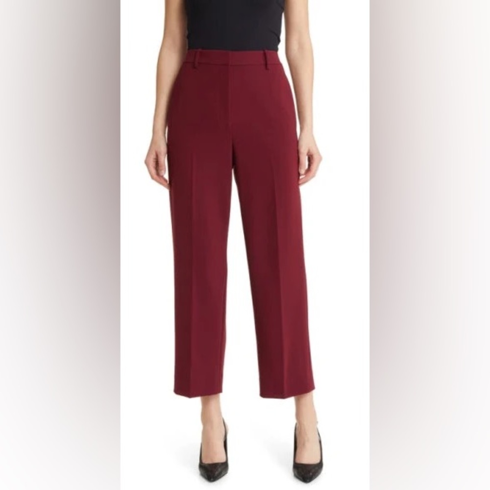 Theory Pants in Admiral Crepe, Red, Sz 4